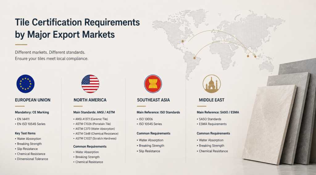 Tile Export Certifications Decoded: CE, ASTM, ISO——What Do Different Markets Require? chatgpt image 2026年9月3日 17 51 51